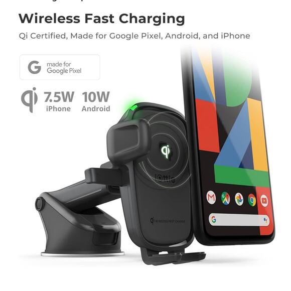 Iottie | Easy One Touch Wireless 2 Car Phone Charger and Phone Holder HLCRIO142 - Picture 3 of 10